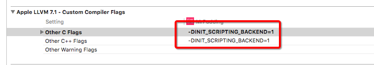 Build Settings