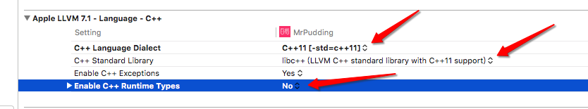 Build Settings